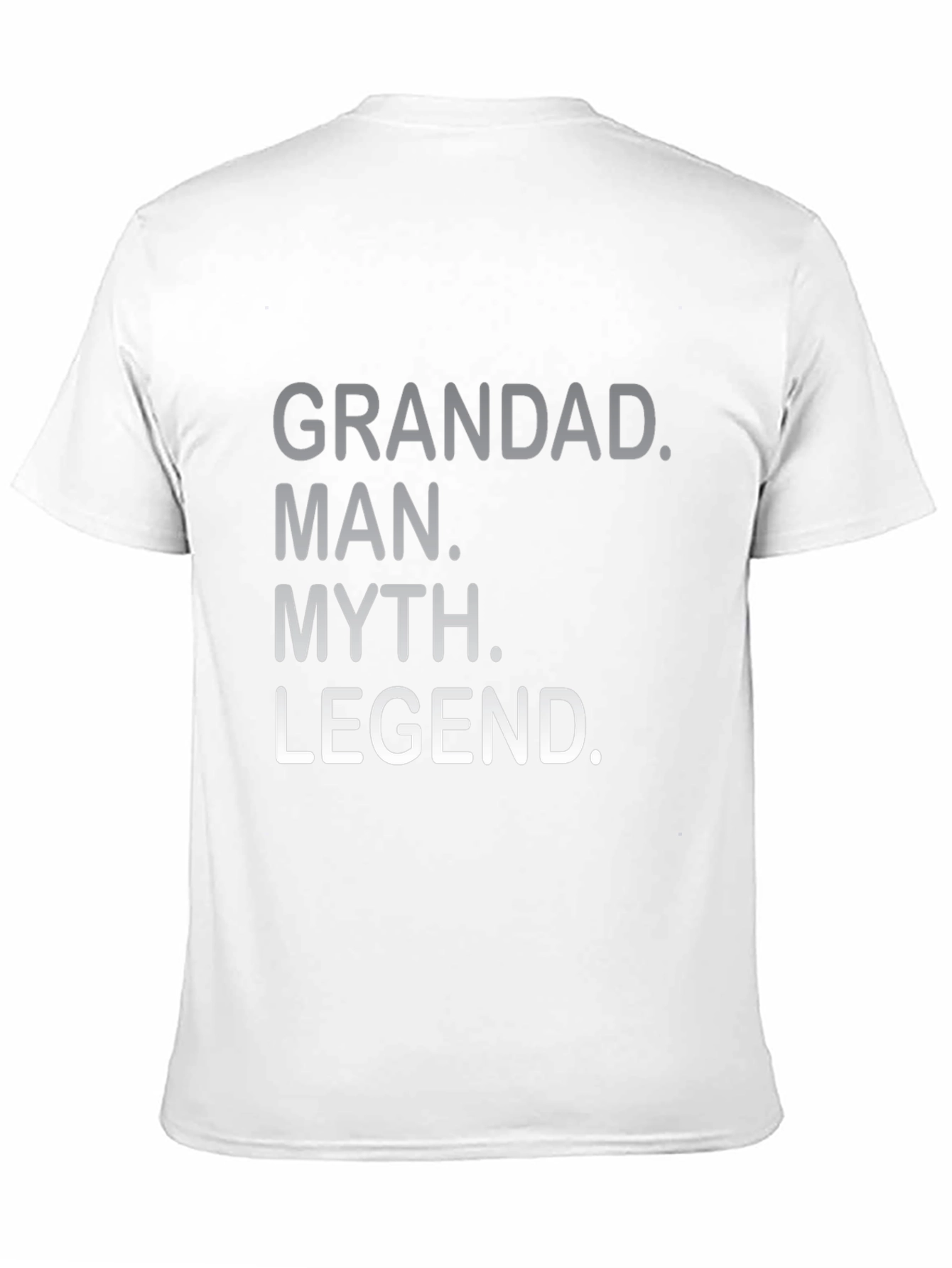 Grandad Man Myth Legend Black Graphic Tee