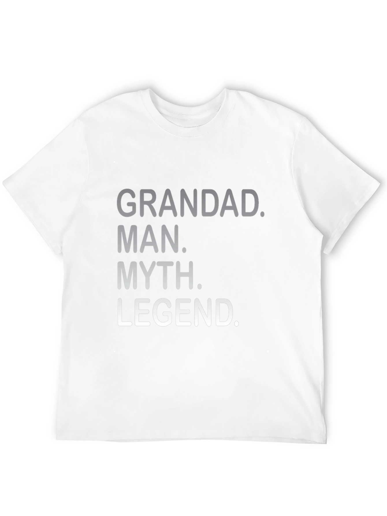 Grandad Man Myth Legend Black Graphic Tee