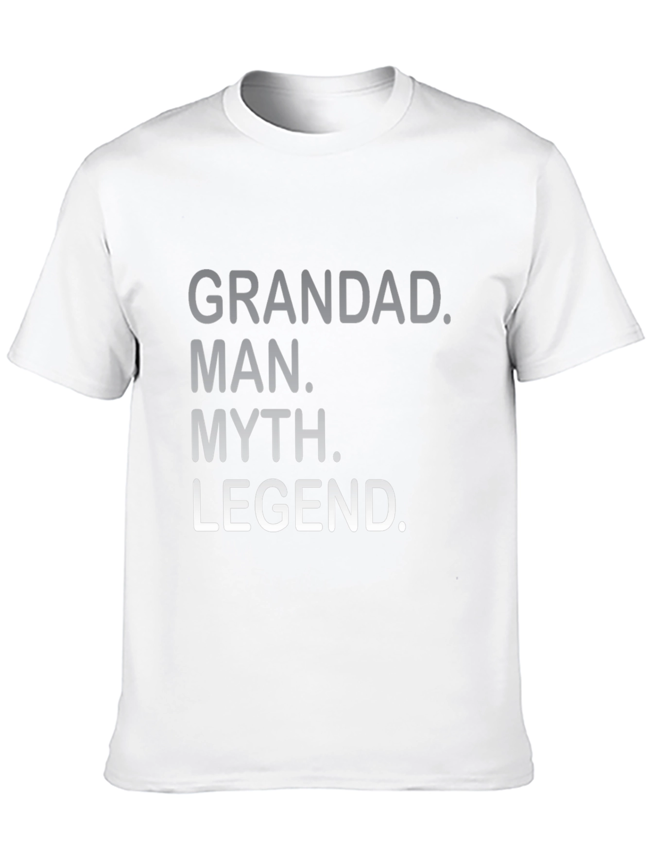 Grandad Man Myth Legend Black Graphic Tee