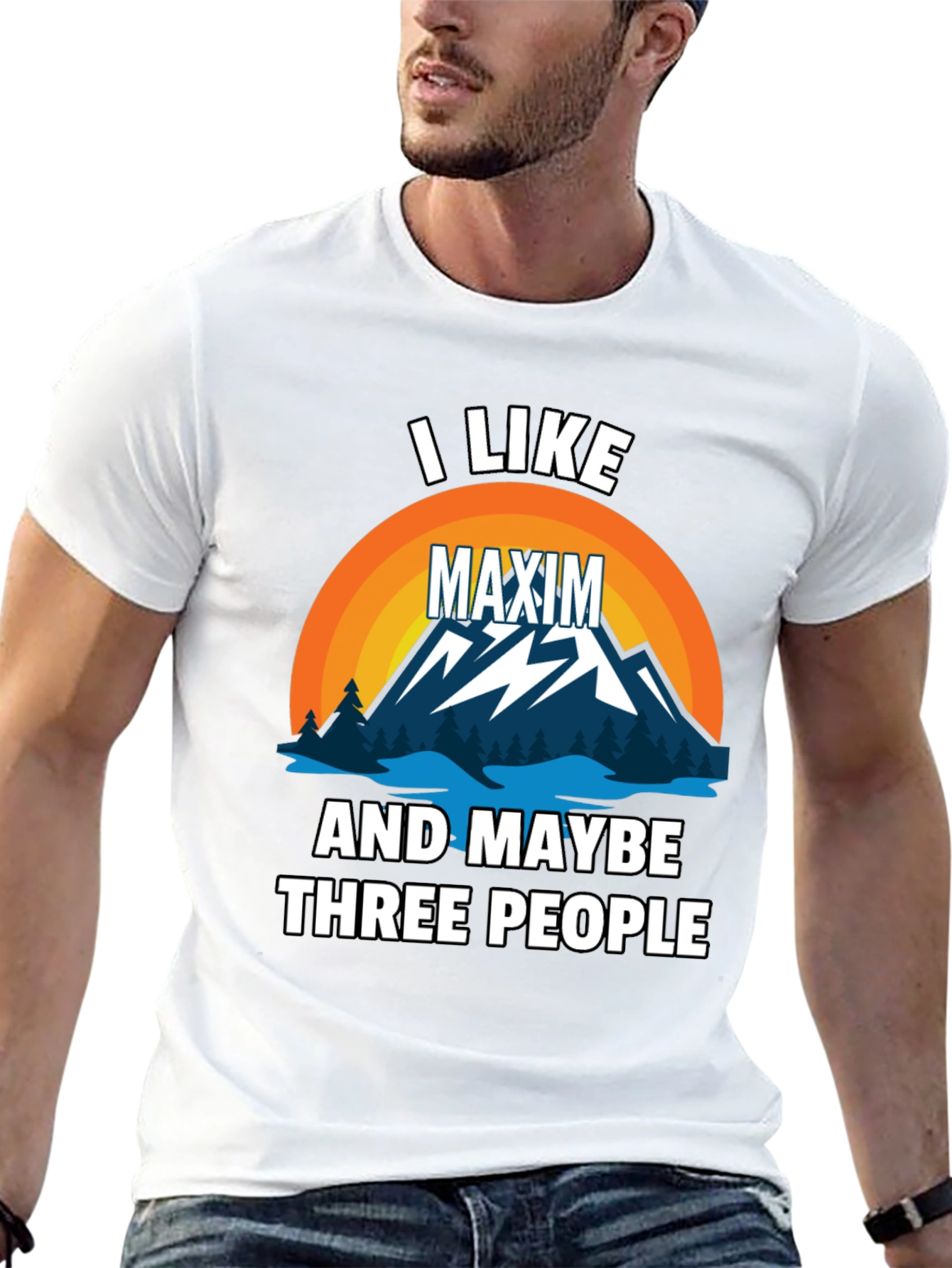 I Like Maxim and Maybe 3 People Graphic Tee
