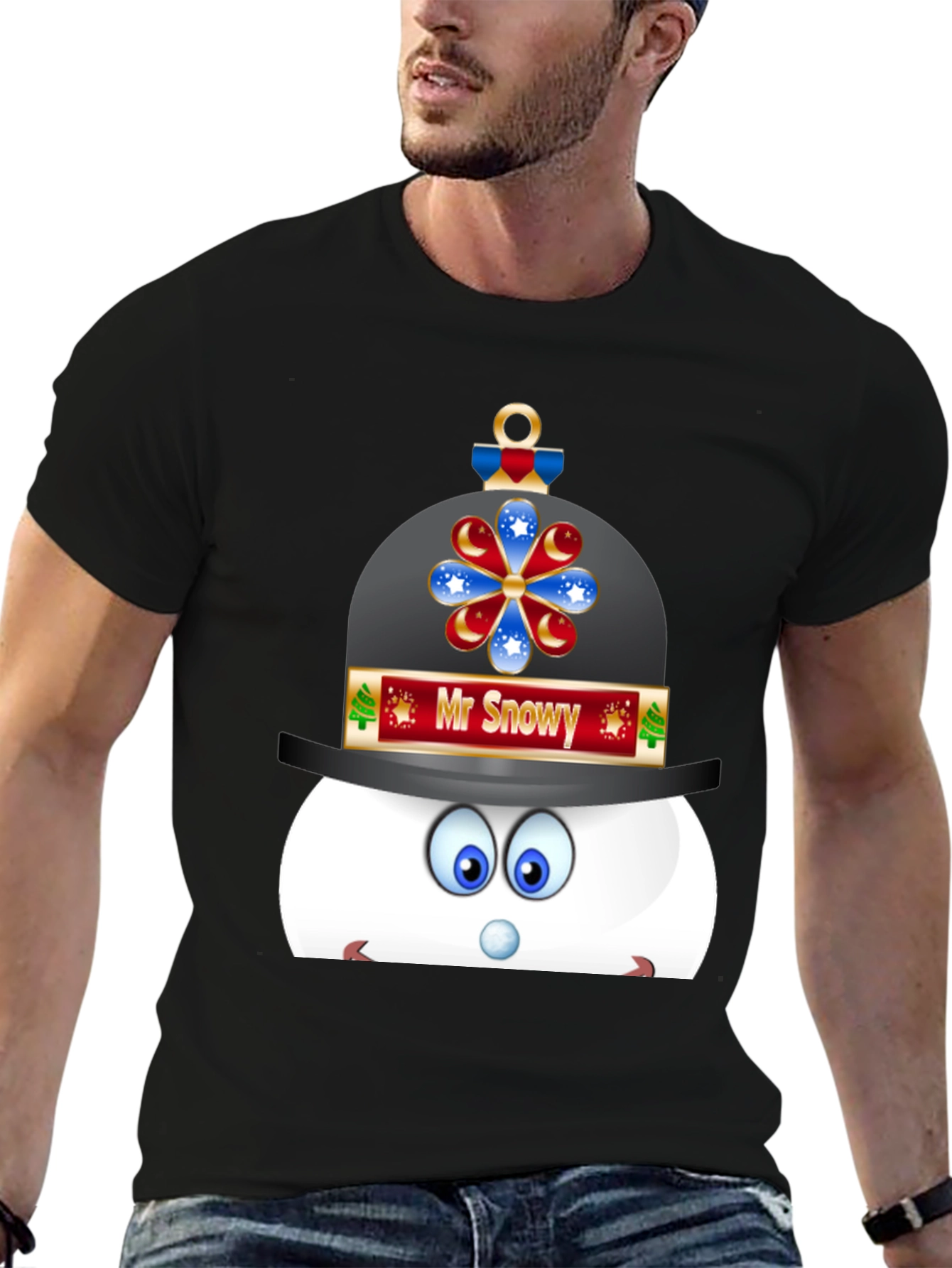 Mr. Snowy Cartoon Tee - Holiday Cheer!