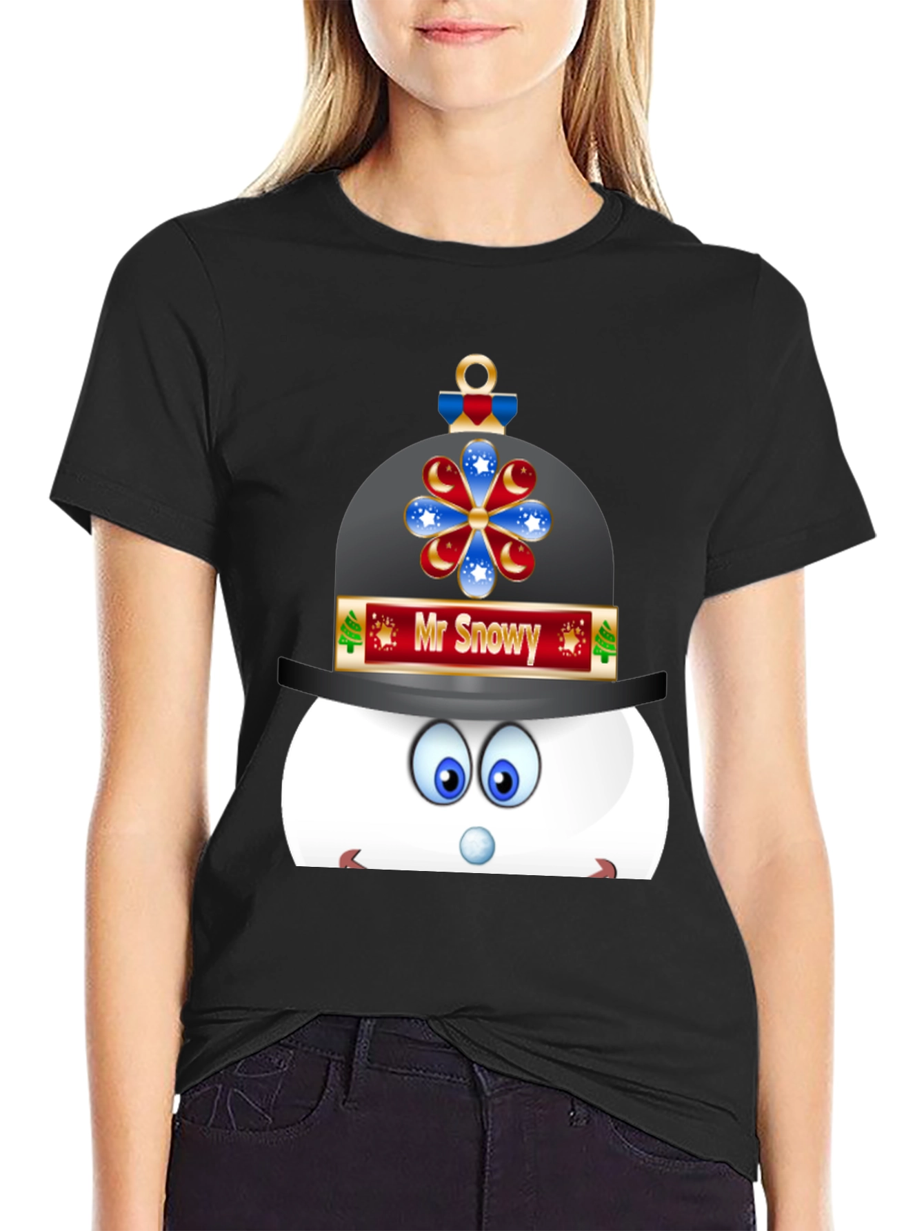 Mr. Snowy Cartoon Tee - Holiday Cheer!