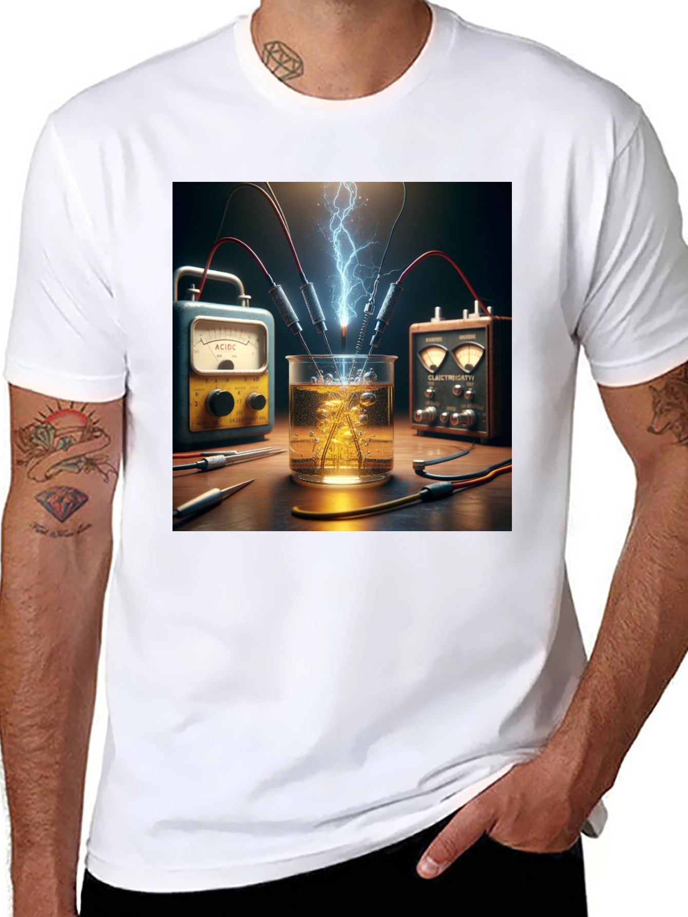 Electric Lab Tee - Science Experiment Graphic T-Shirt