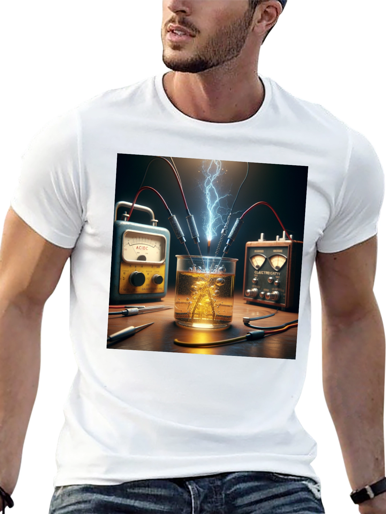 Electric Lab Tee - Science Experiment Graphic T-Shirt
