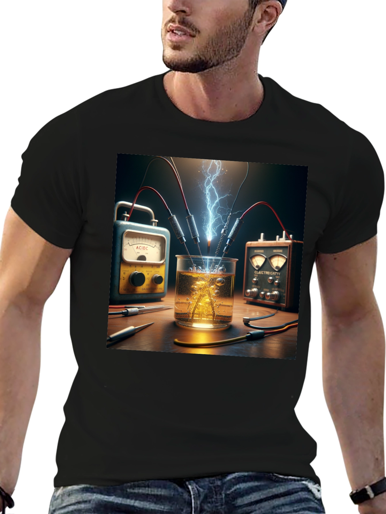 Electric Lab Tee - Science Experiment Graphic T-Shirt
