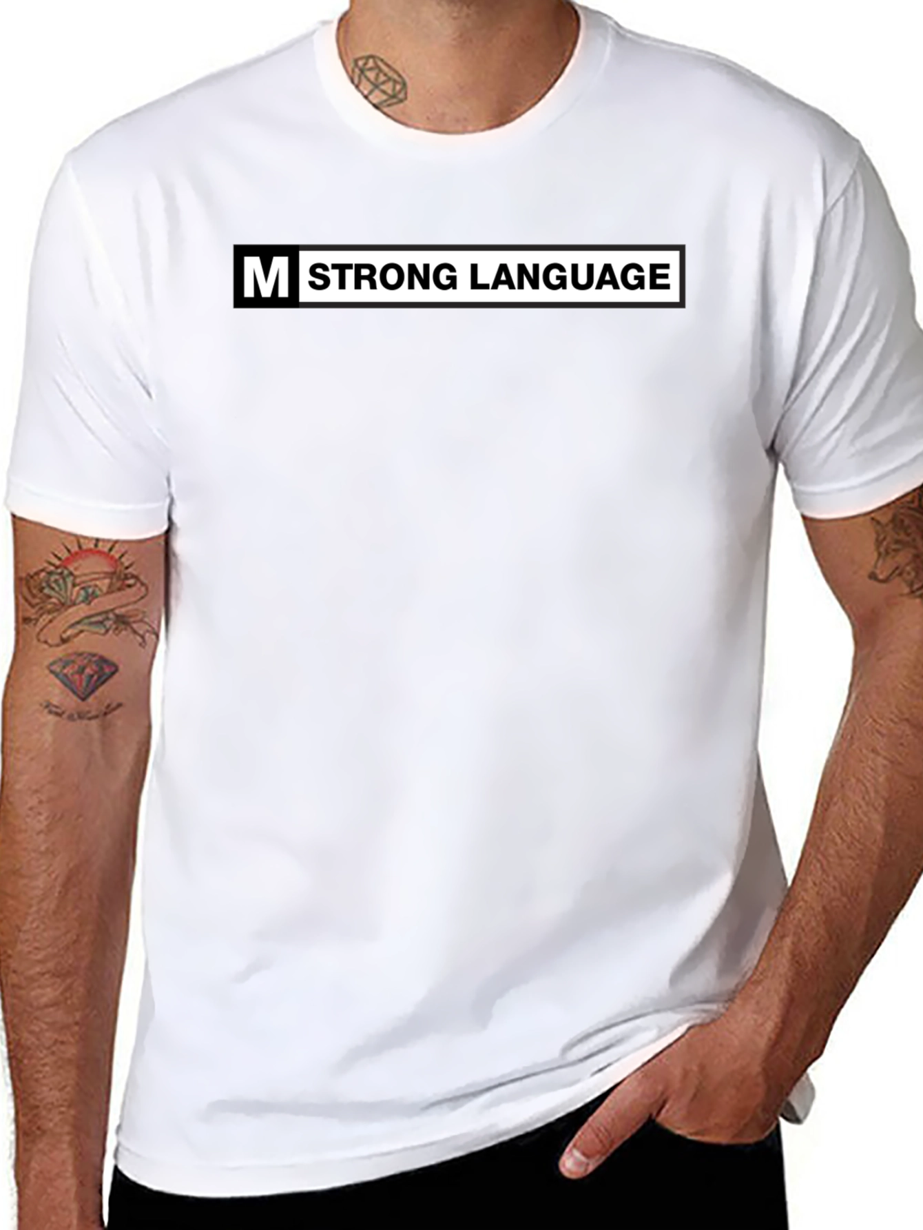 Strong Language Graphic Print Mens T-Shirt