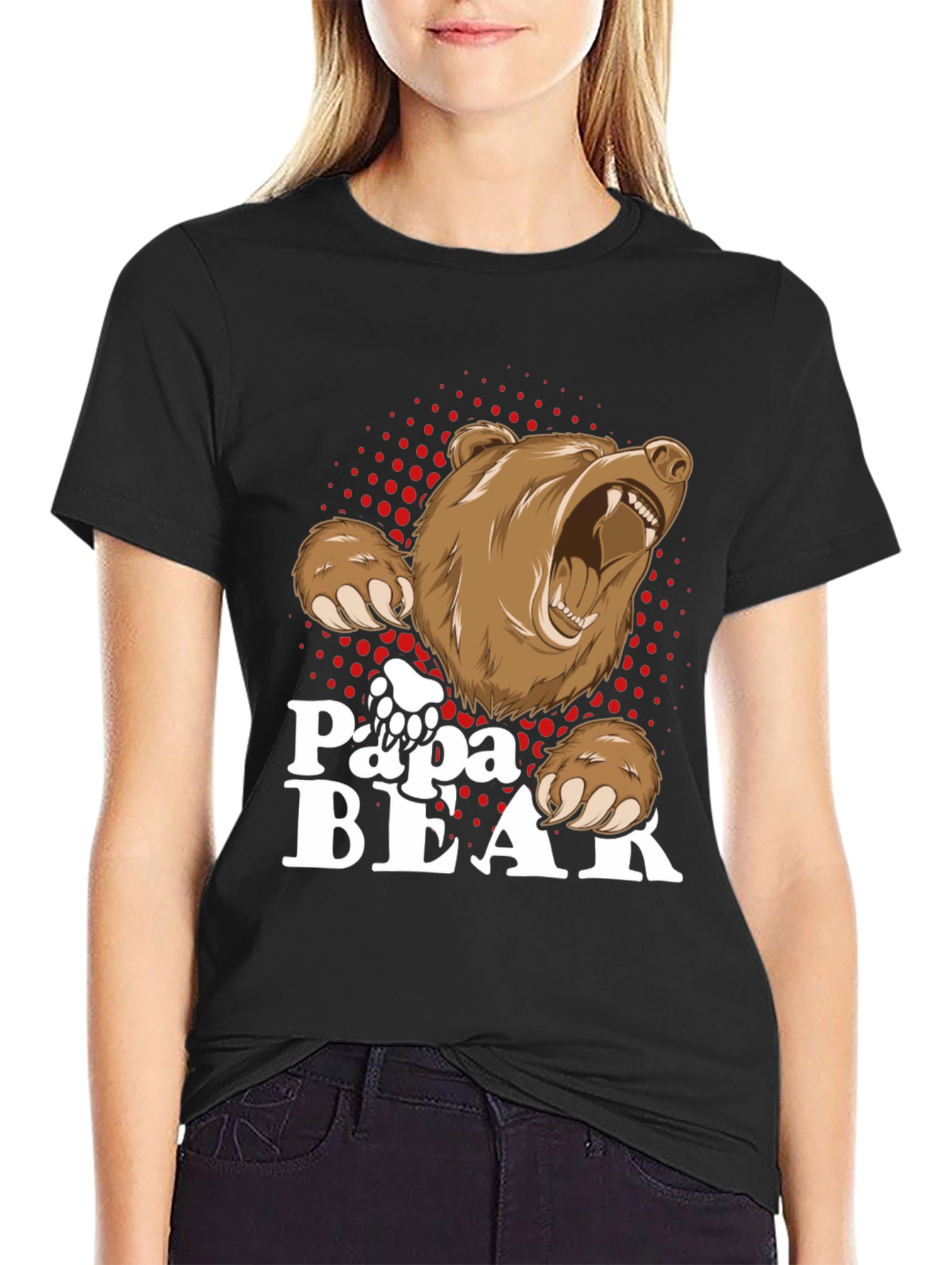 Papa Bear T-Shirt - Cool Dad Design