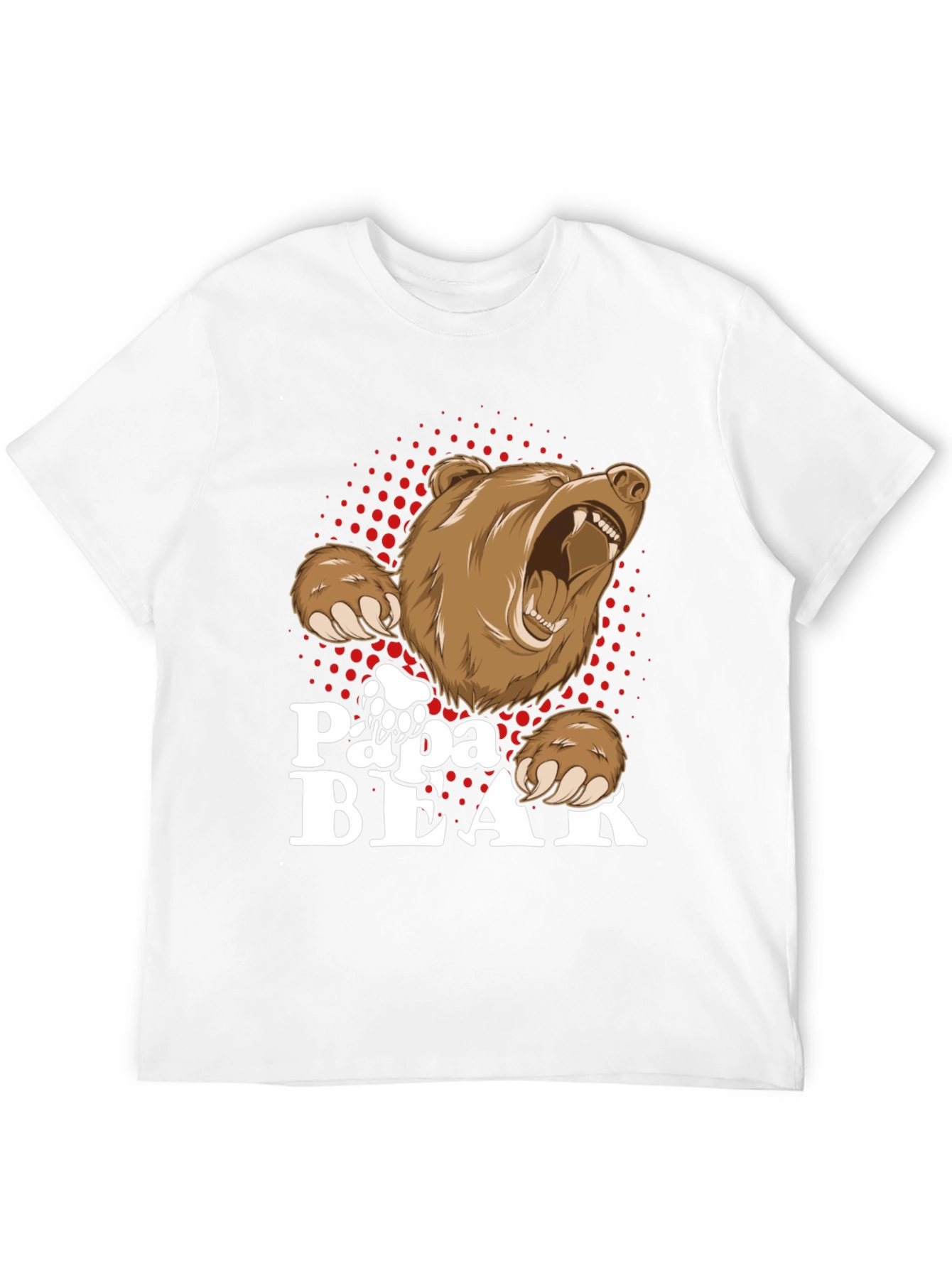 Papa Bear T-Shirt - Cool Dad Design