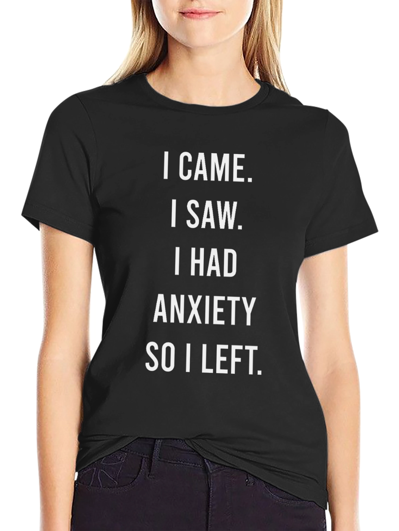 Anxiety Statement Graphic Tee - Soft Cotton Comfort