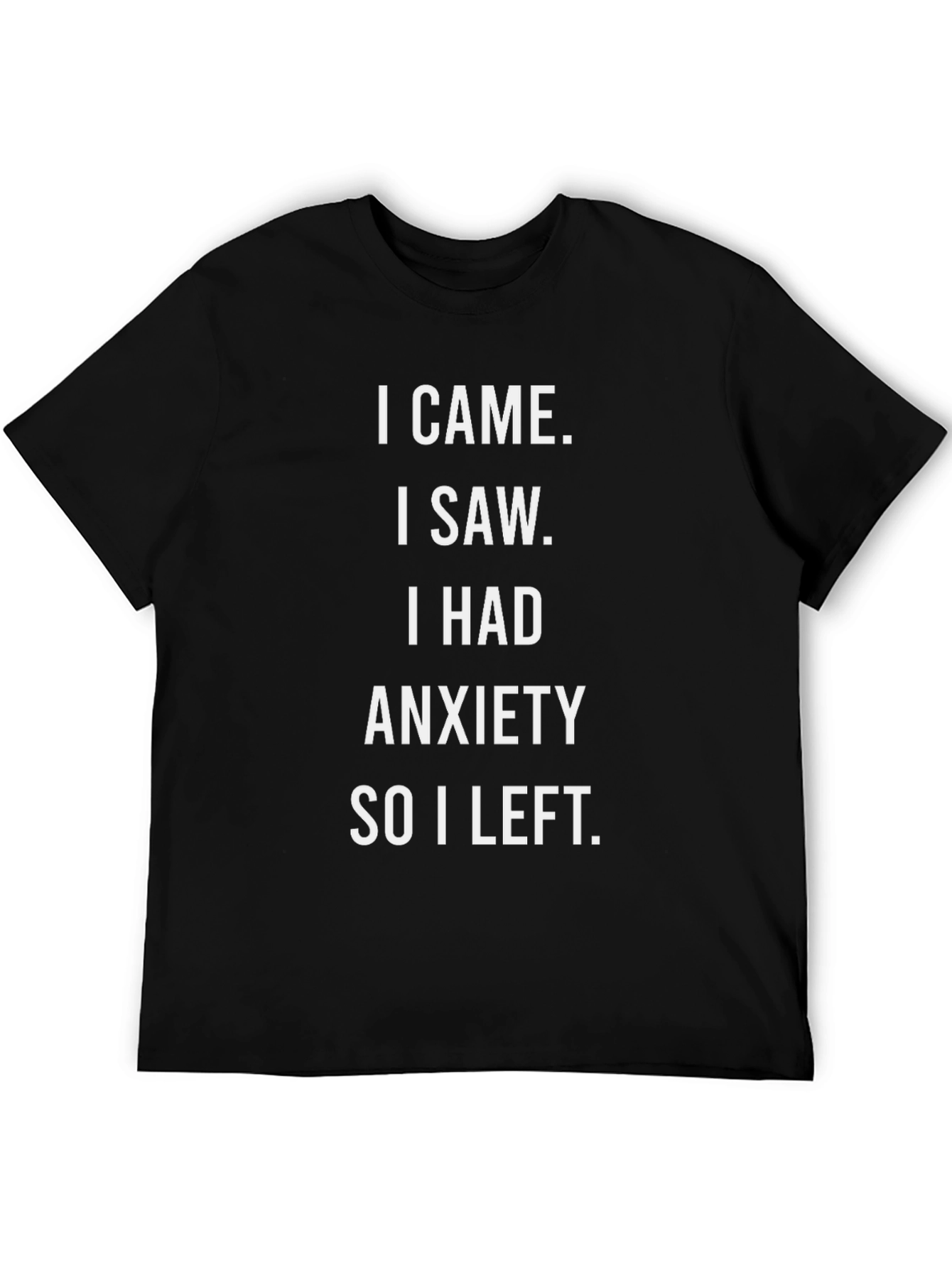 Anxiety Statement Graphic Tee - Soft Cotton Comfort