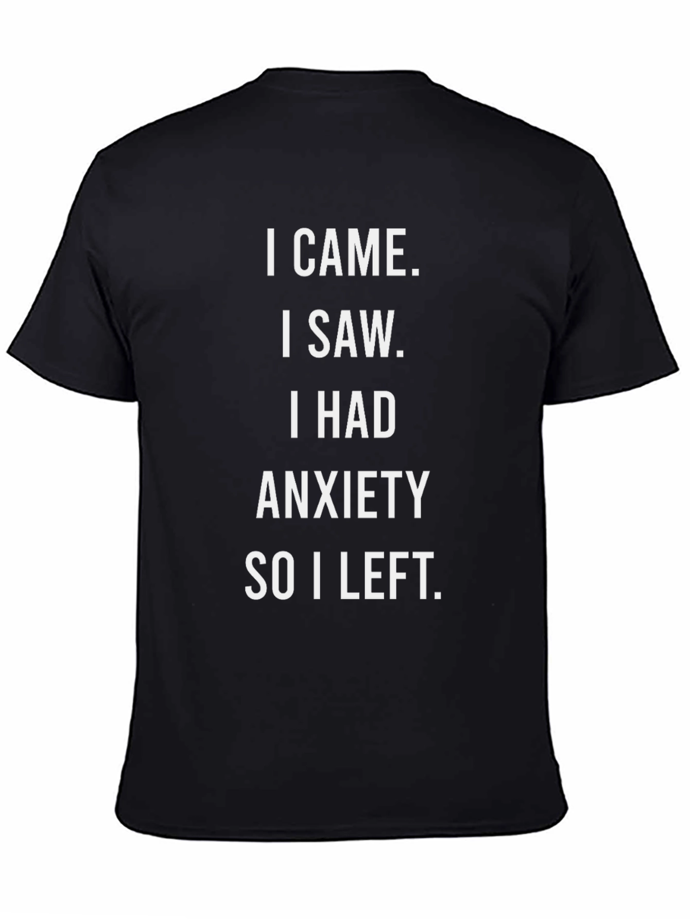 Anxiety Statement Graphic Tee - Soft Cotton Comfort