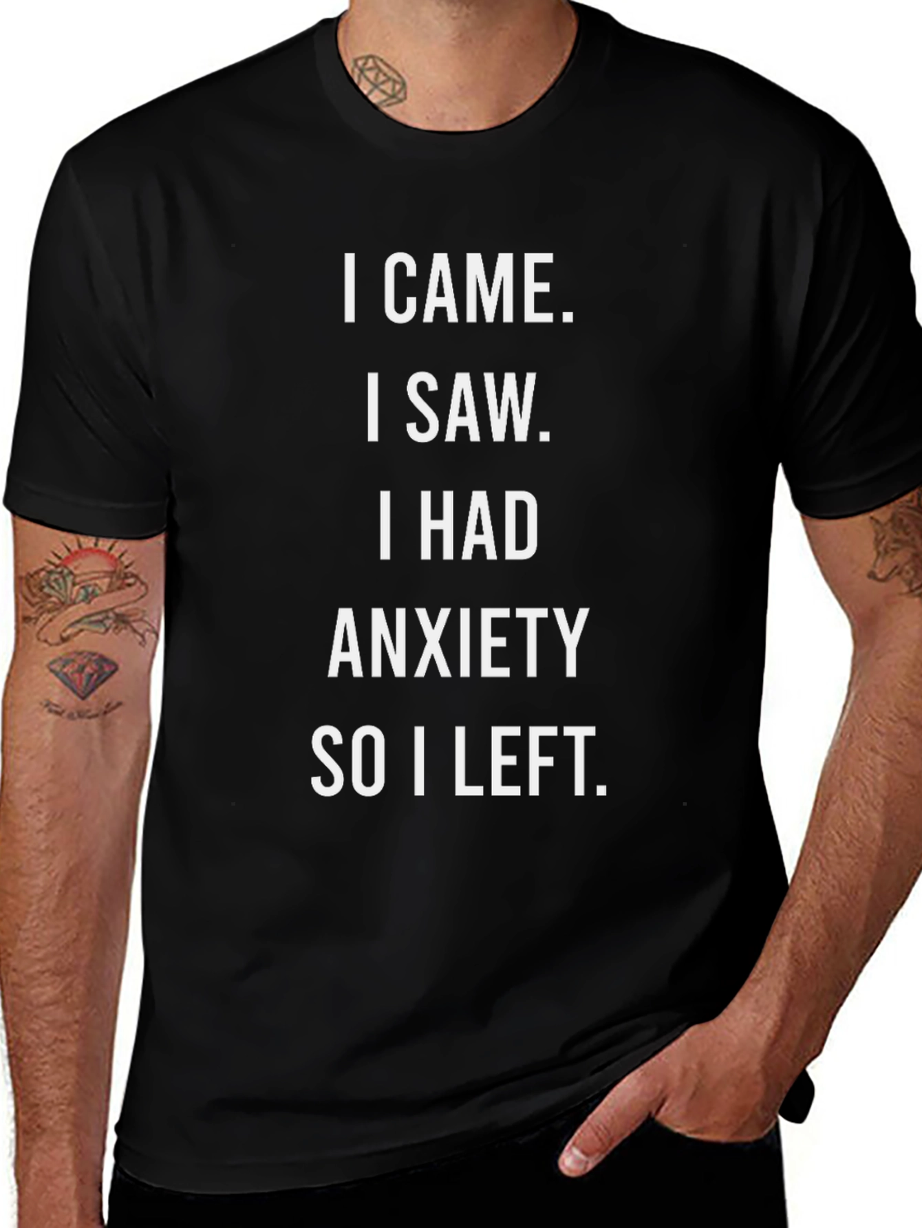 Anxiety Statement Graphic Tee - Soft Cotton Comfort