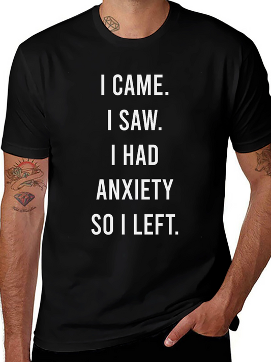 Anxiety Statement Graphic Tee - Soft Cotton Comfort