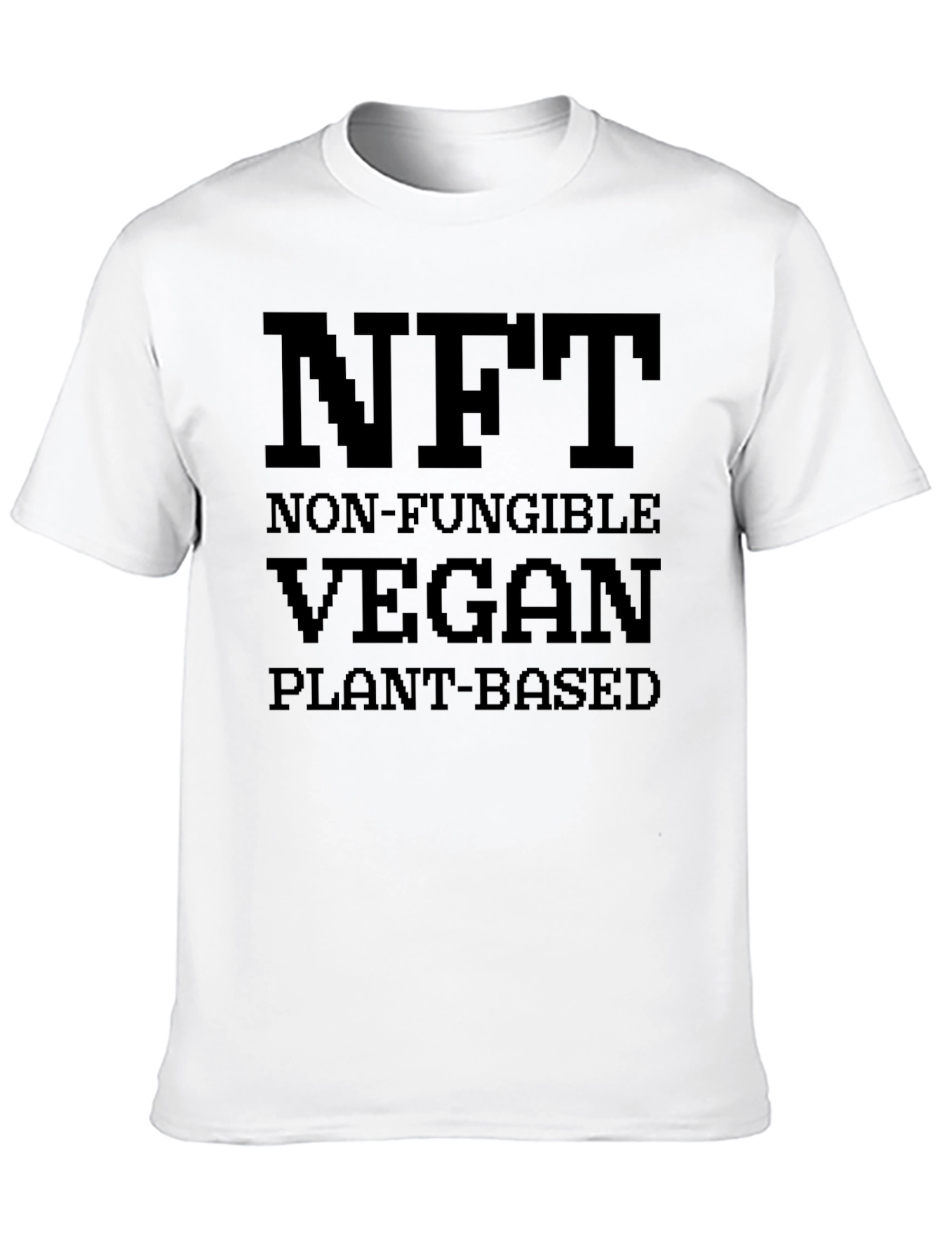 NFT Vegan Plant-Based Black T-Shirt