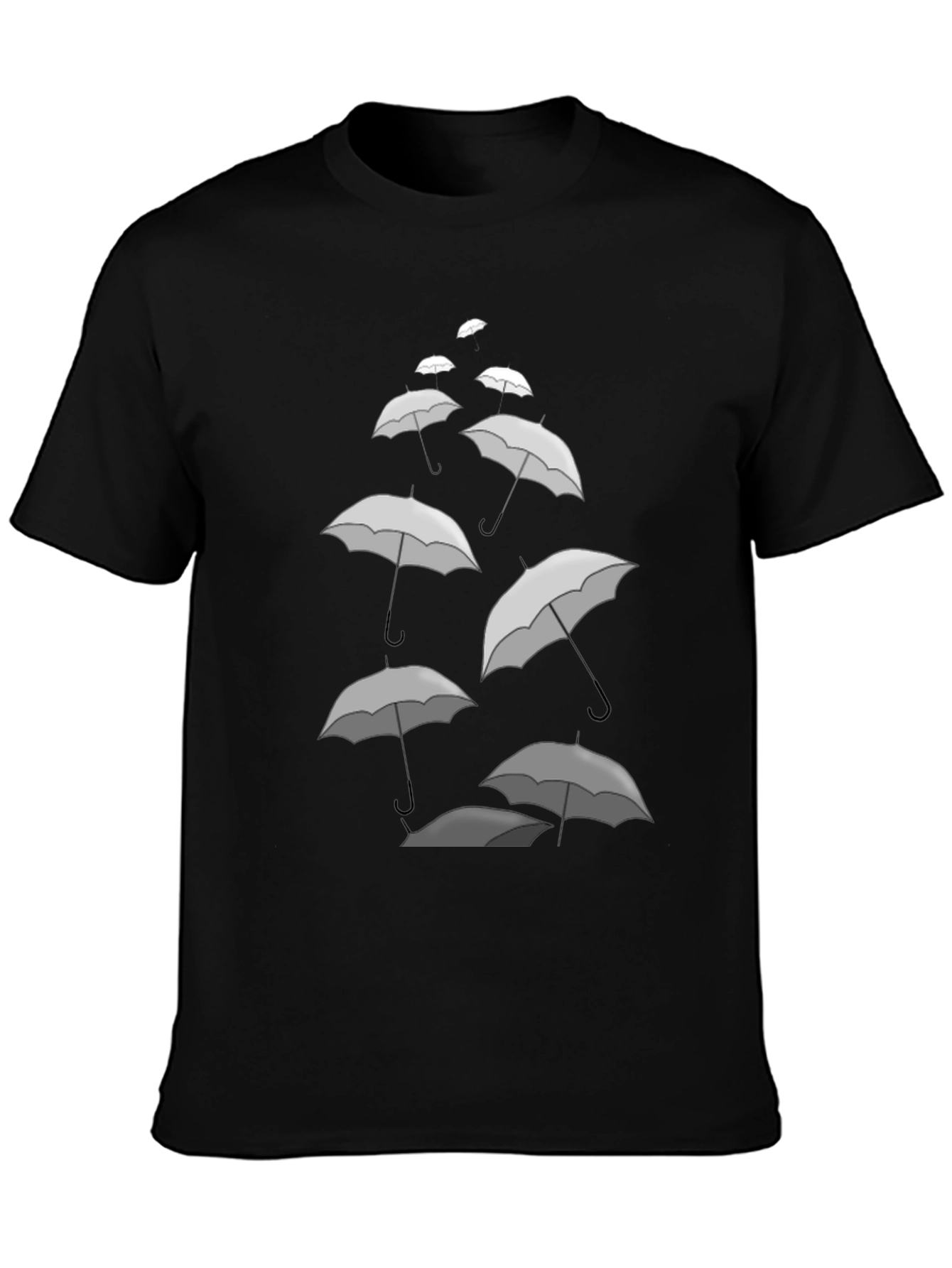 Umbrella Cascade Graphic Tee - Stylish Comfort