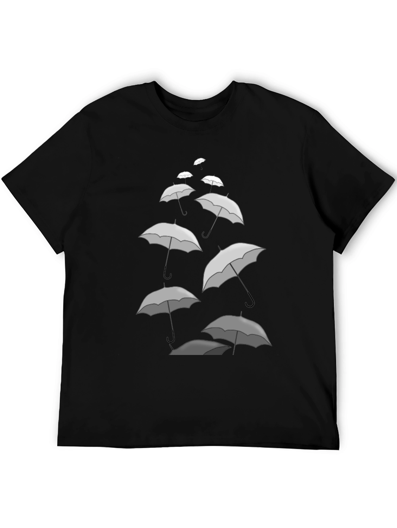 Umbrella Cascade Graphic Tee - Stylish Comfort