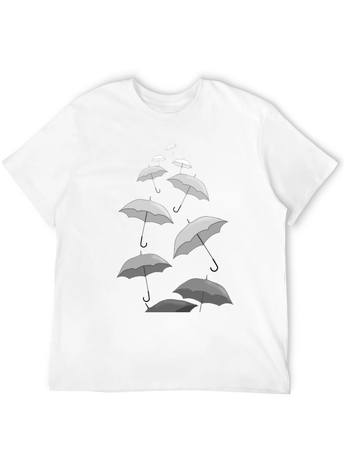 Umbrella Cascade Graphic Tee - Stylish Comfort