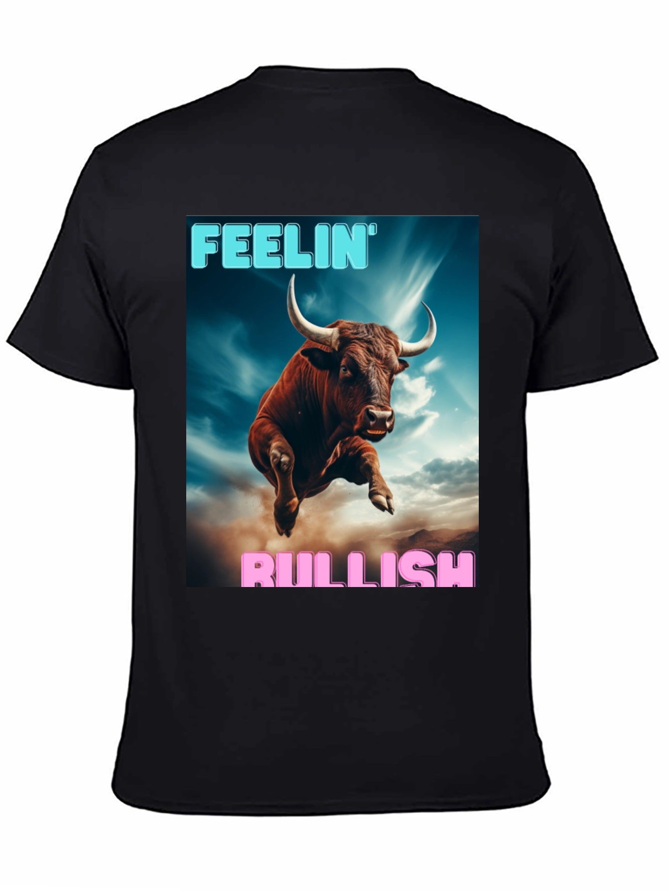Feelin Bullish Black Graphic Tee
