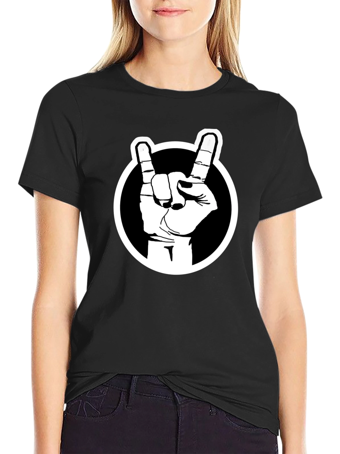Rock On Black T-Shirt