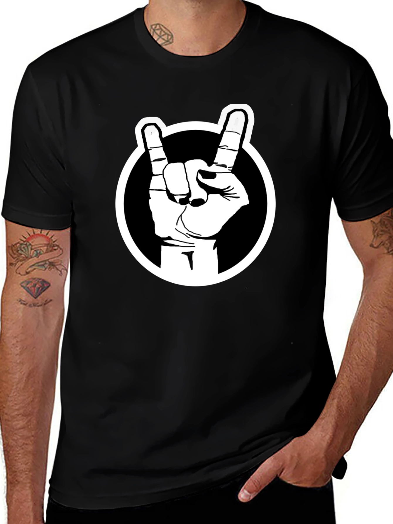 Rock On Black T-Shirt