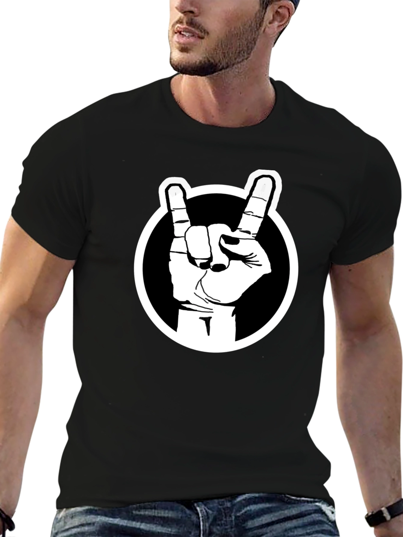 Rock On Black T-Shirt