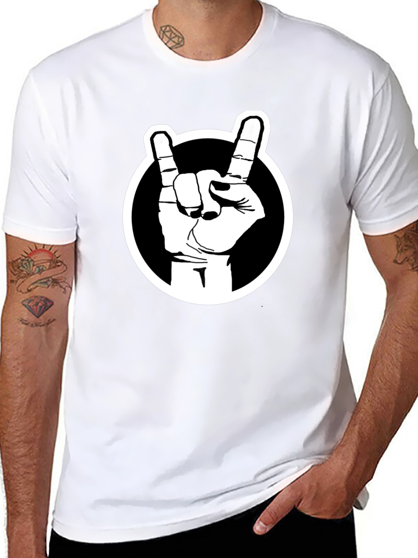 Rock On Black T-Shirt