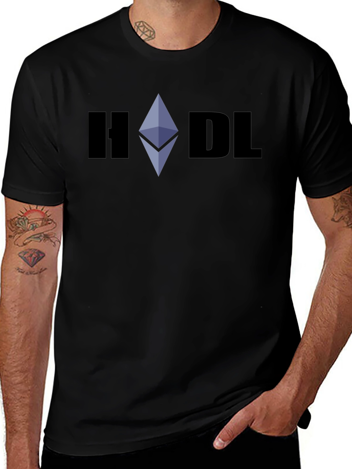 HODL Crypto T-Shirt - Ethereum Design