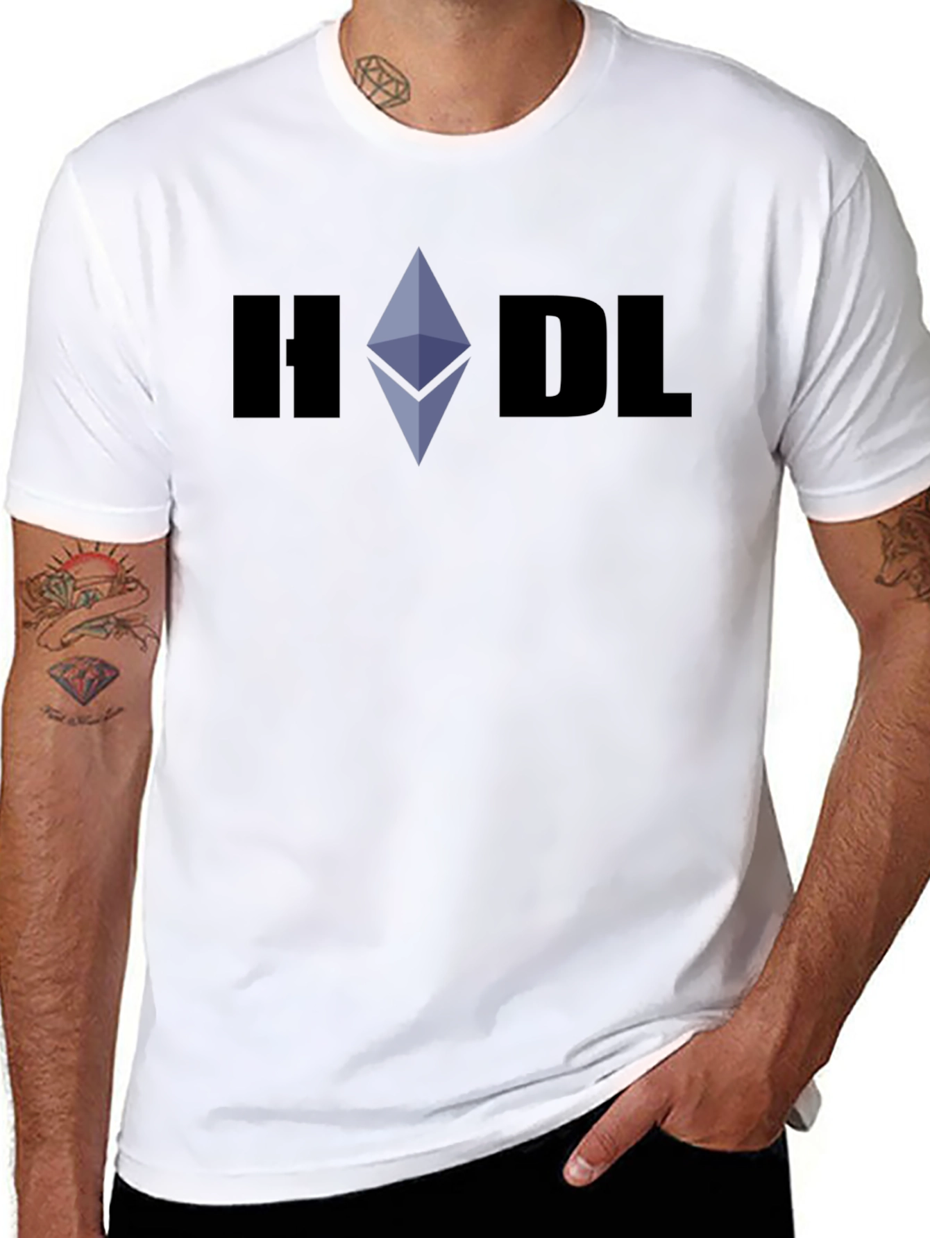HODL Crypto T-Shirt - Ethereum Design