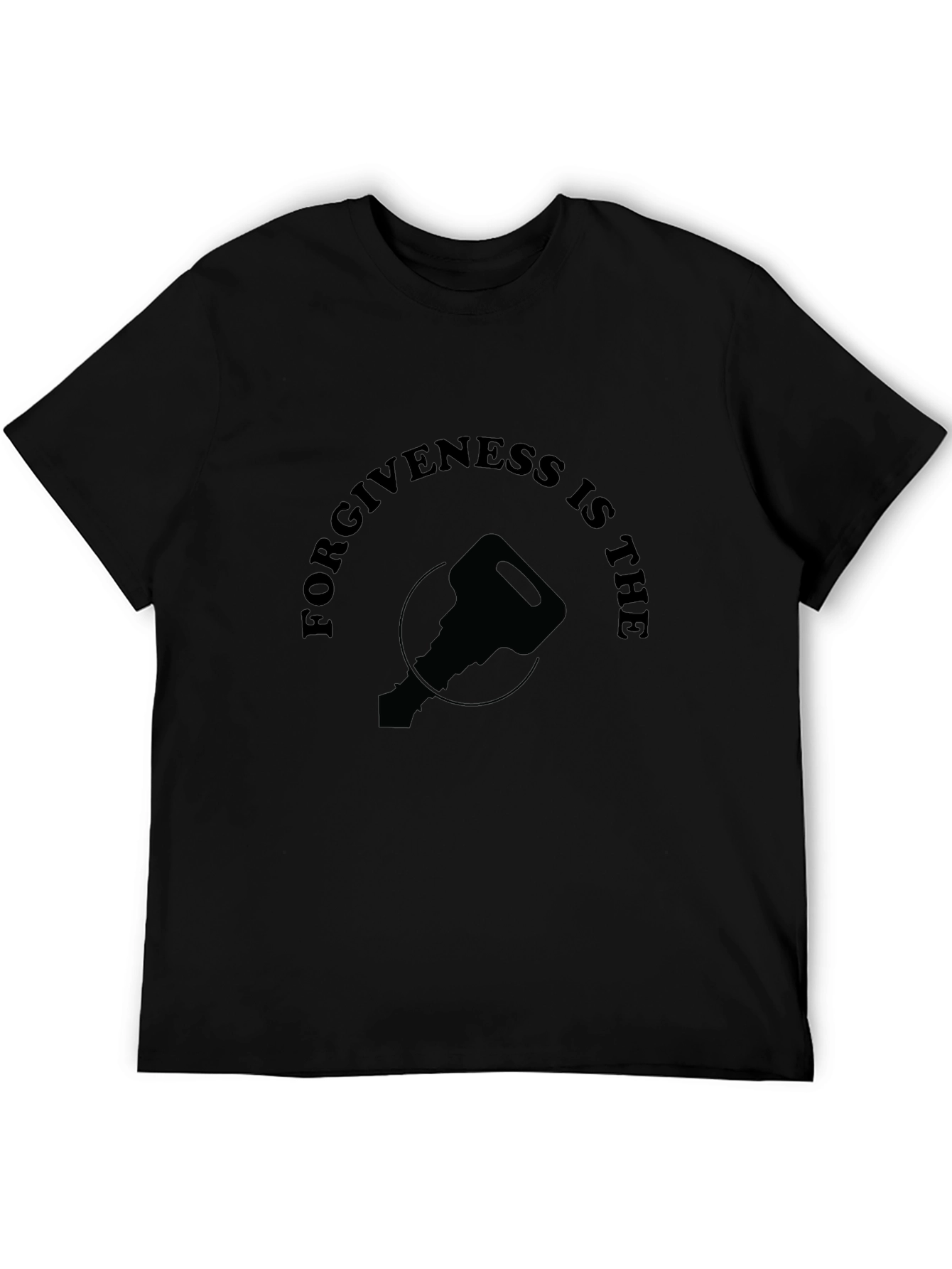 Forgiveness is Key - Black Graphic T-Shirt