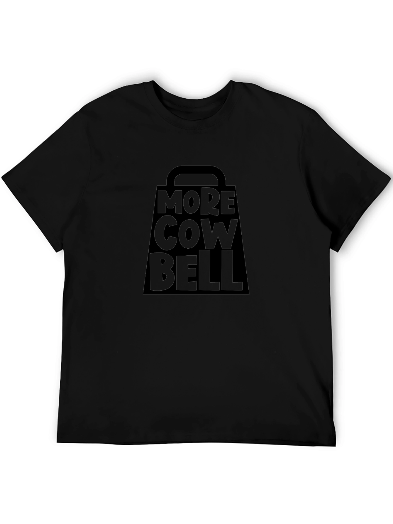 More Cowbell T-Shirt - Black Graphic Tee