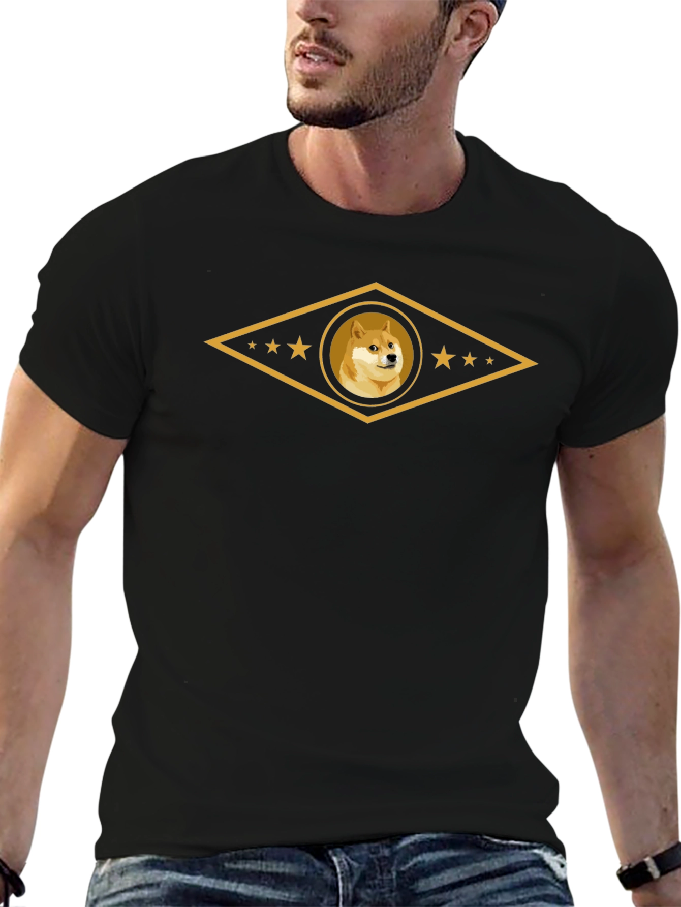 Doge Diamond T-Shirt - Casual Graphic Tee