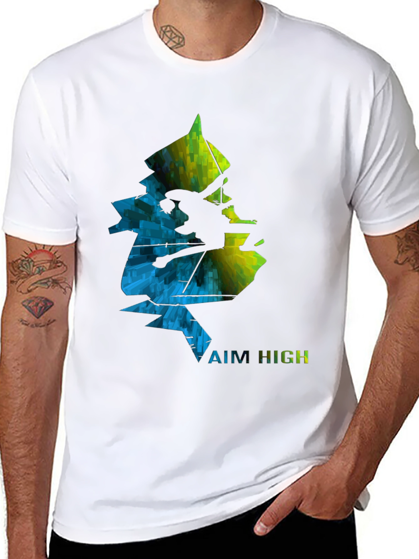 Aim High Climbing Graphic Tee - Black