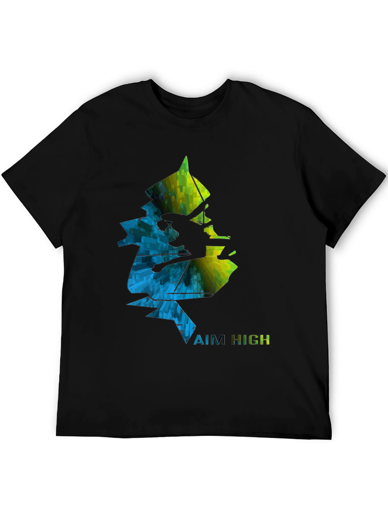 Aim High Climbing Graphic Tee - Black