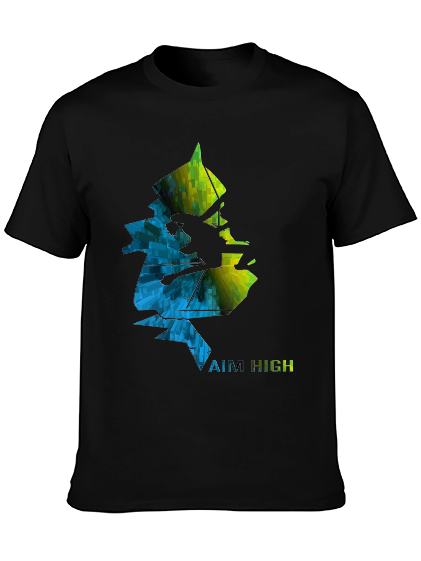 Aim High Climbing Graphic Tee - Black