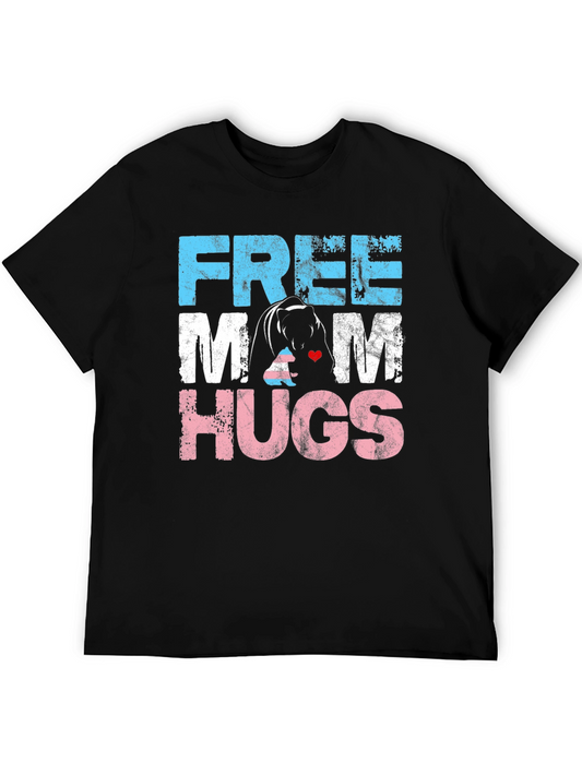 Free Mom Hugs T-Shirt - Bear Hug Graphic Tee