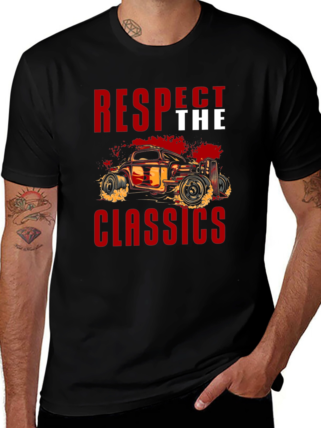Respect the Classics Car Graphic T-Shirt
