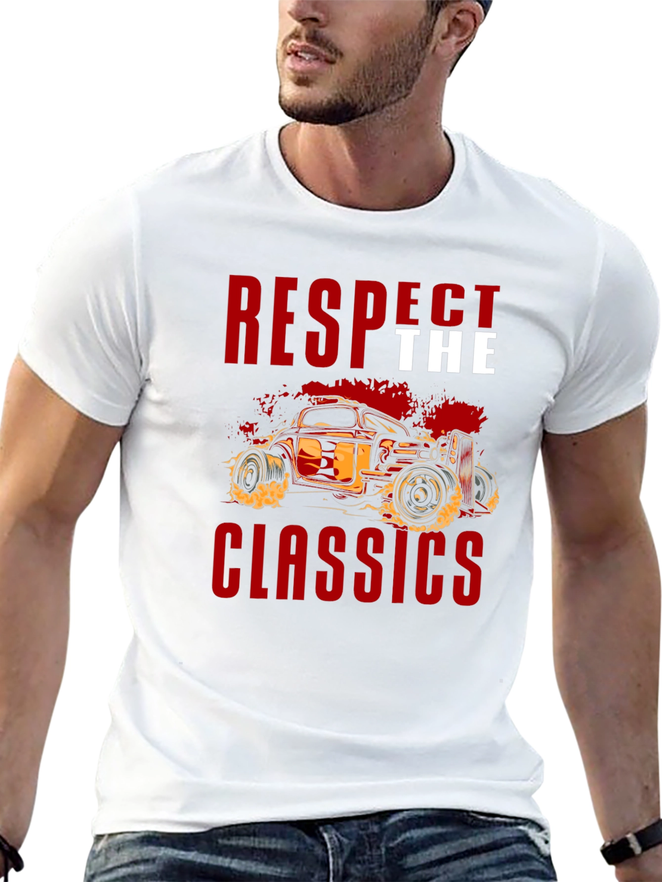 Respect the Classics Car Graphic T-Shirt