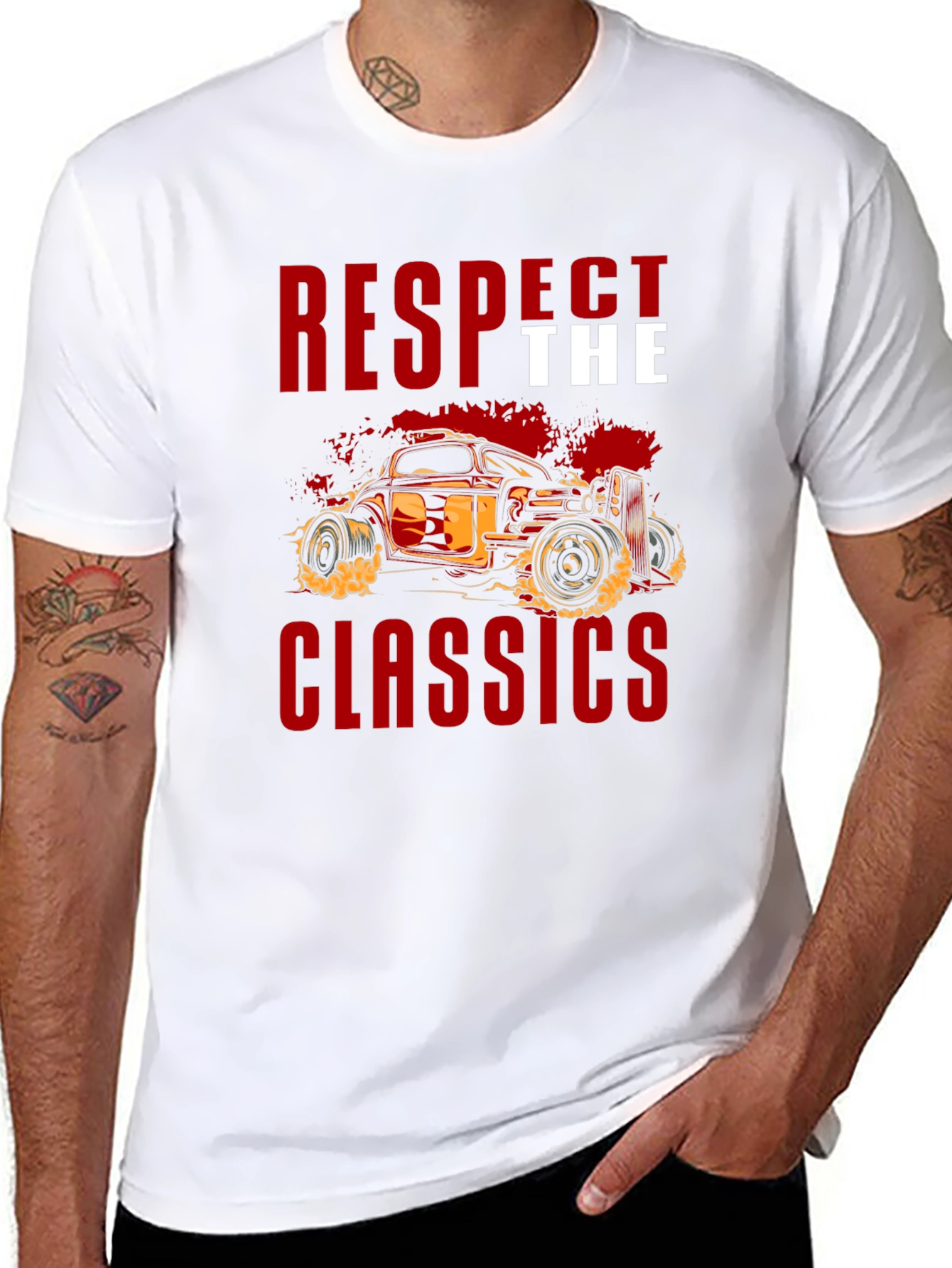 Respect the Classics Car Graphic T-Shirt