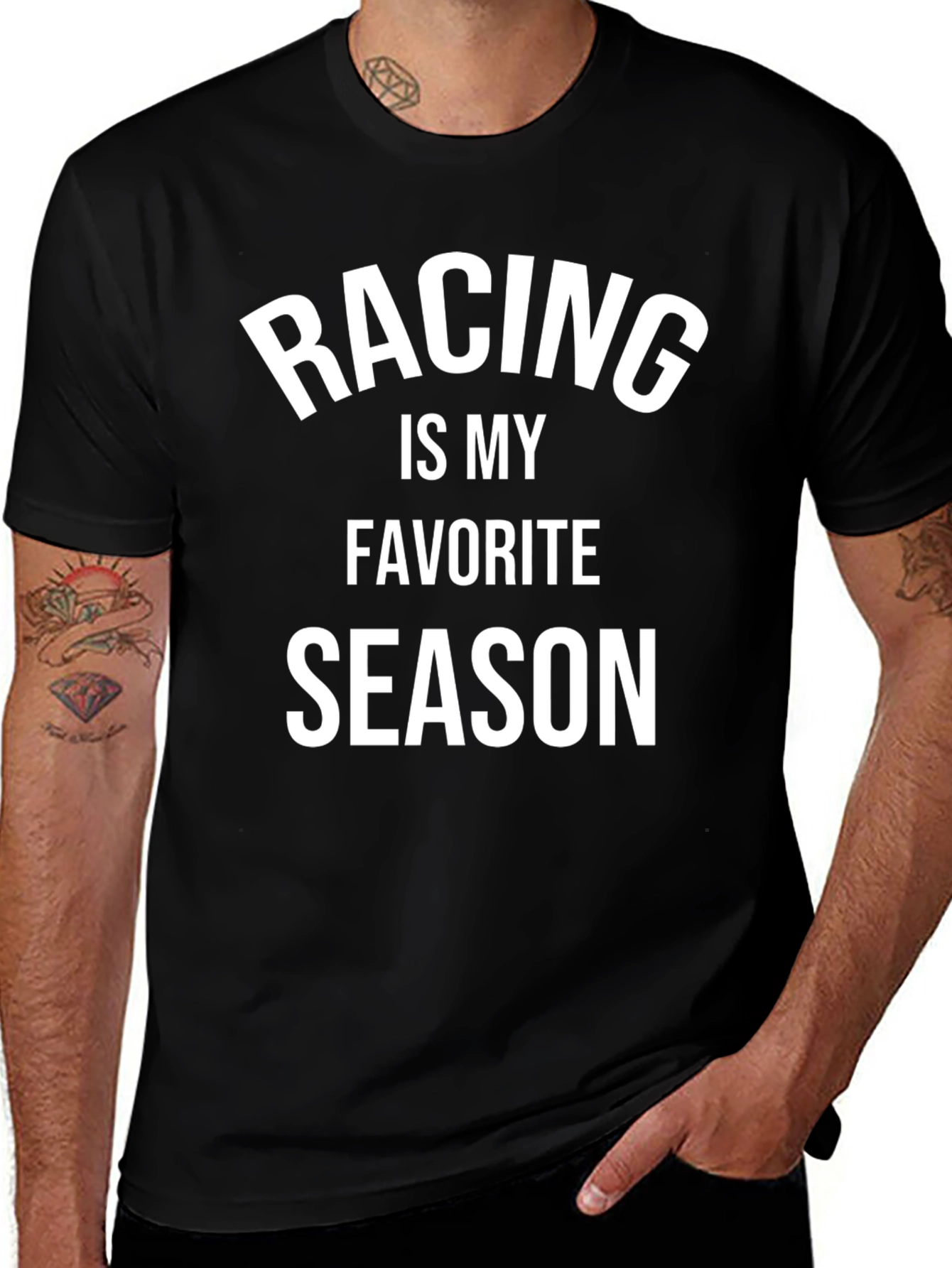 Racing Is My Favorite Season Graphic T-Shirt