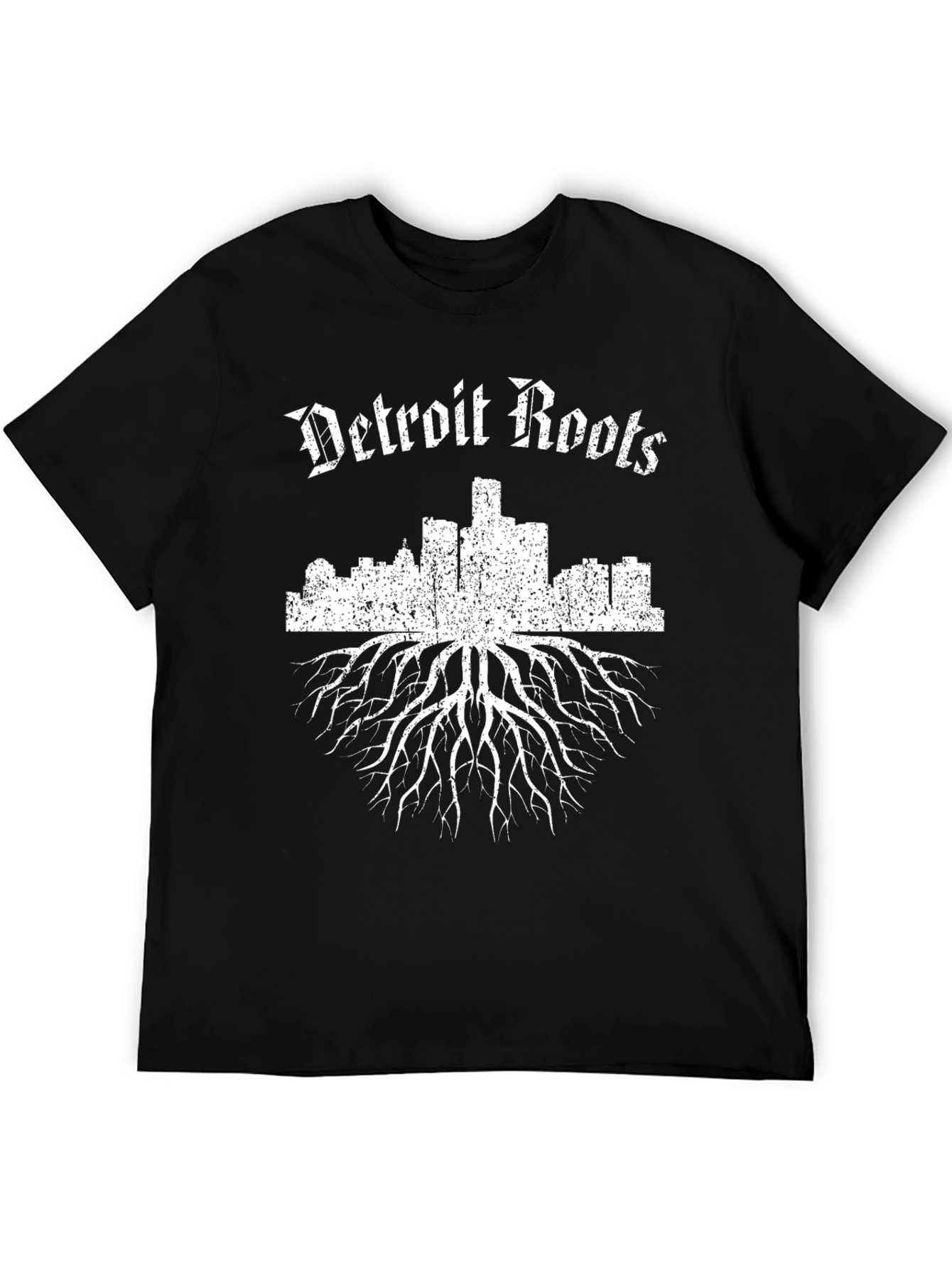 Detroit Roots Graphic T-Shirt - Black