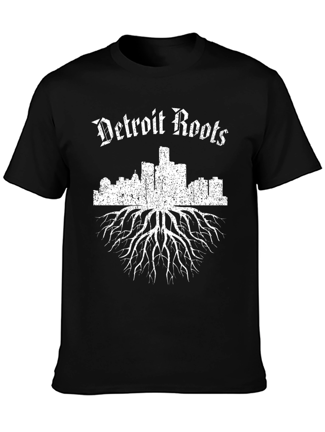 Detroit Roots Graphic T-Shirt - Black