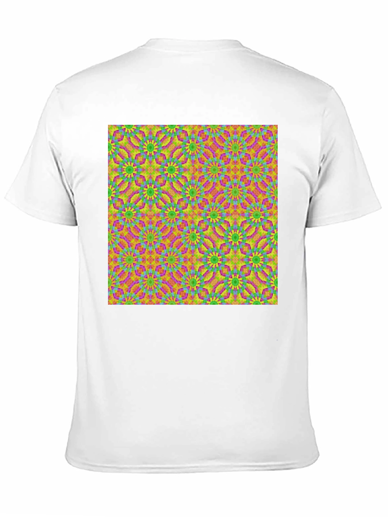 Patterned Graphic Print Black T-Shirt