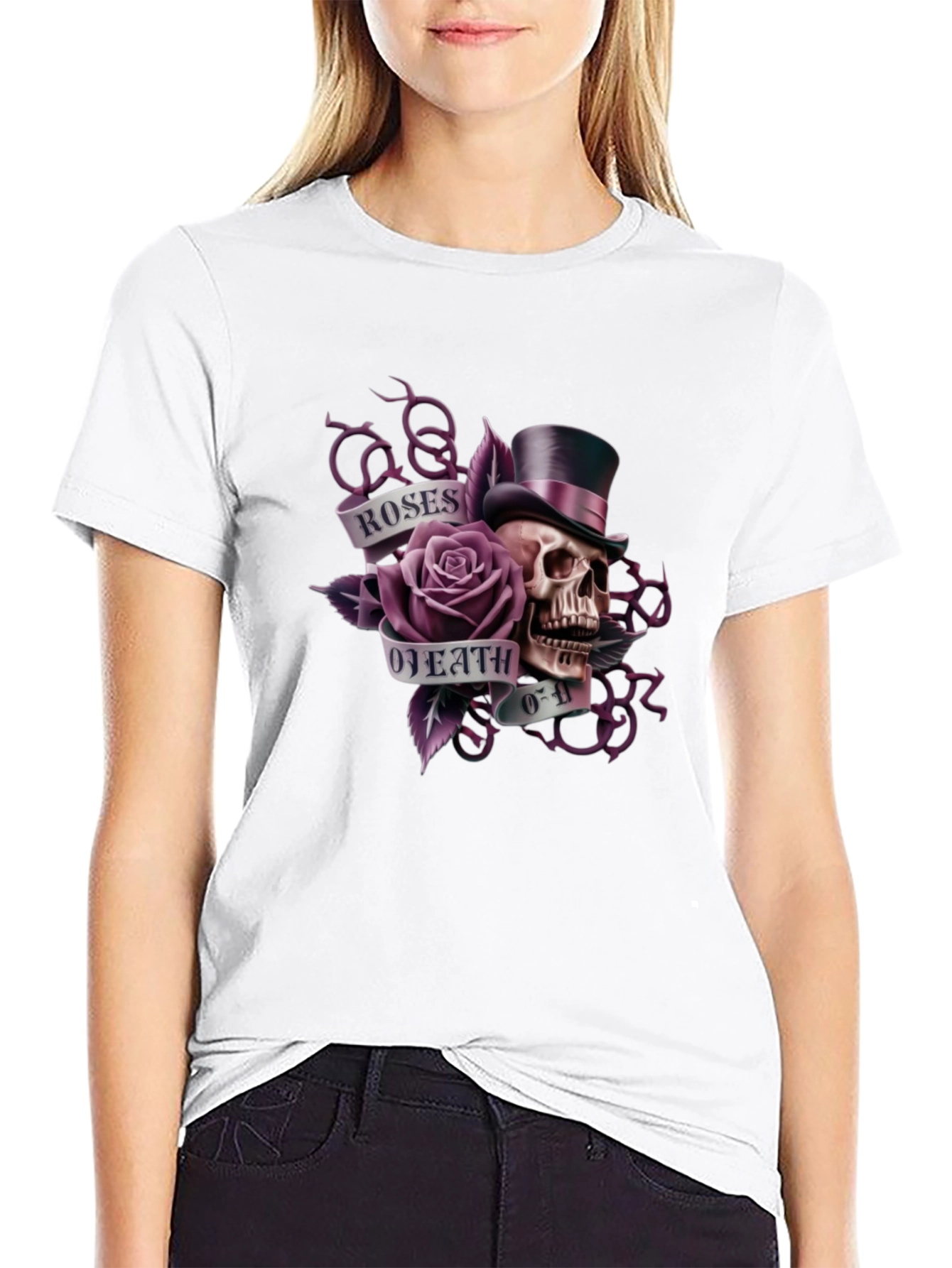 Roses of Death Skull T-Shirt
