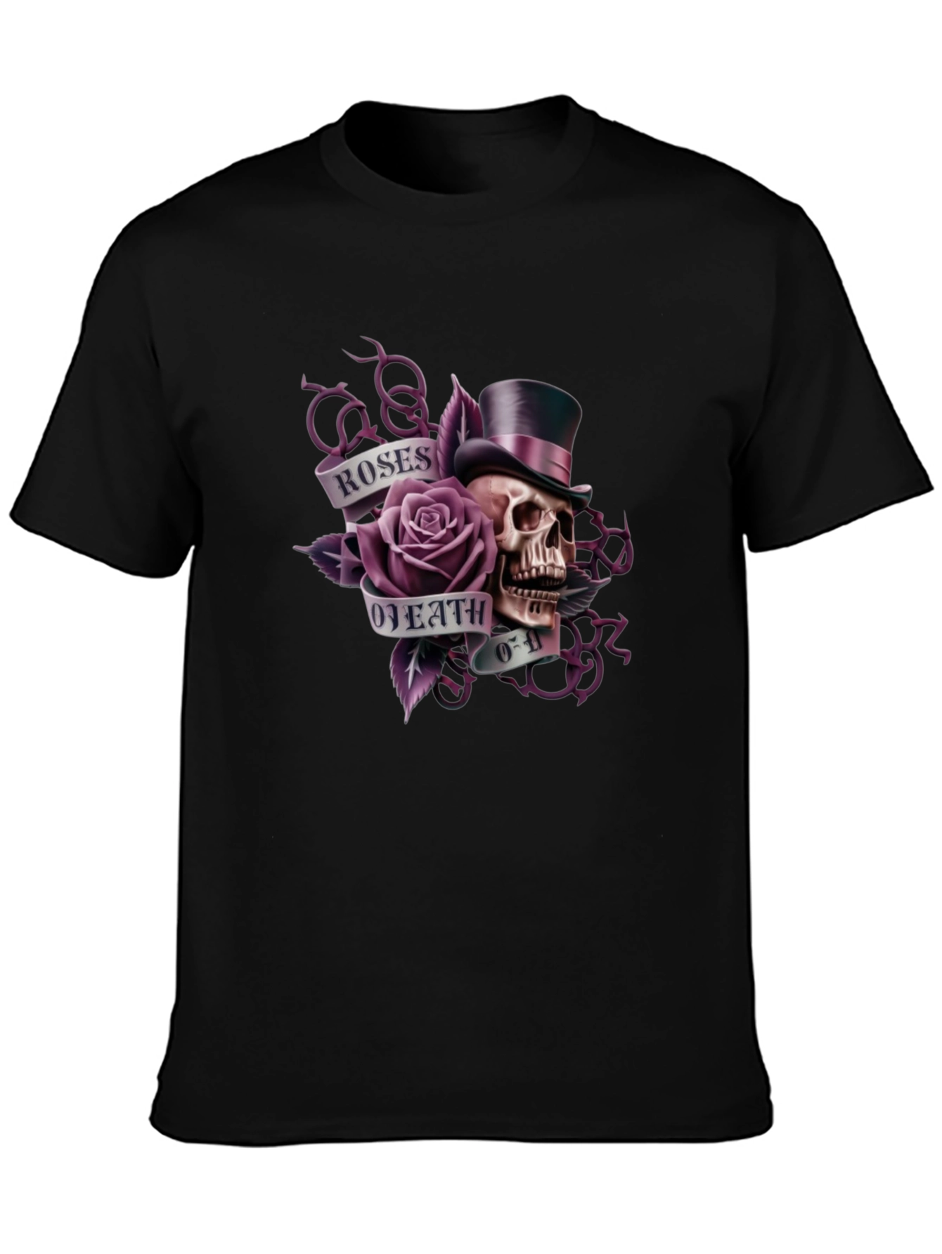 Roses of Death Skull T-Shirt
