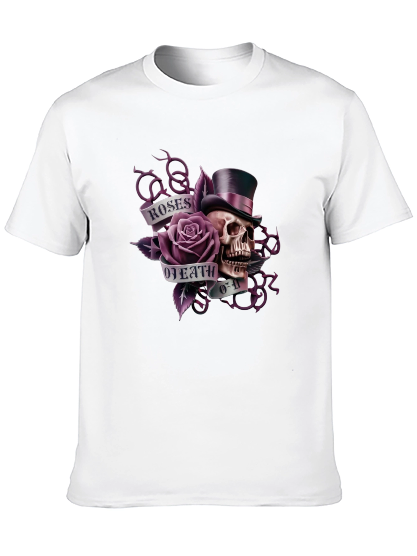 Roses of Death Skull T-Shirt