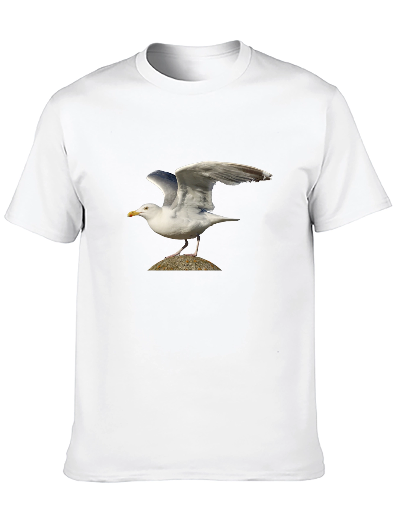 Seagull Graphic Tee - Black Bird Lover Shirt