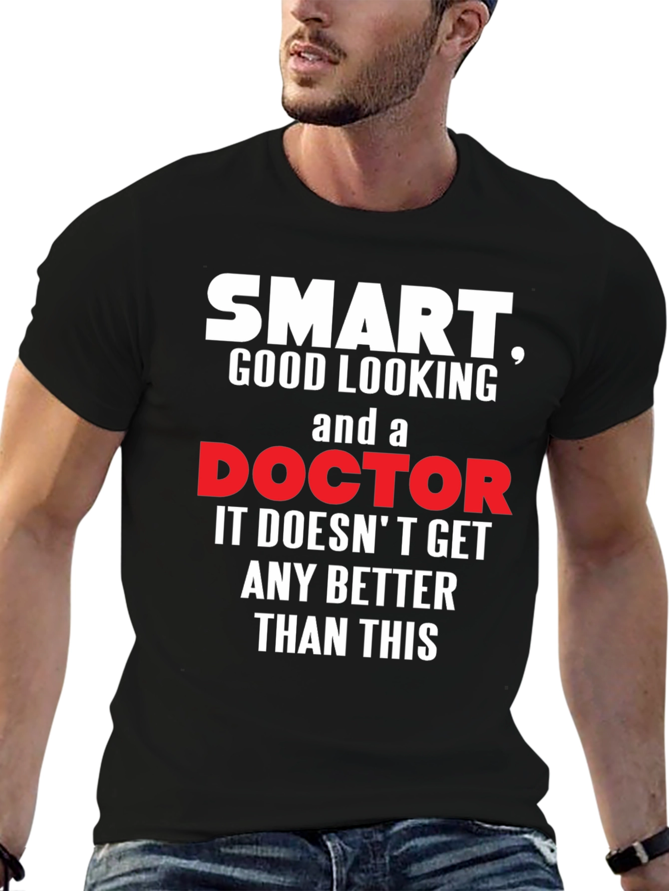 Smart Doctor Graphic T-Shirt Funny Novelty Tee