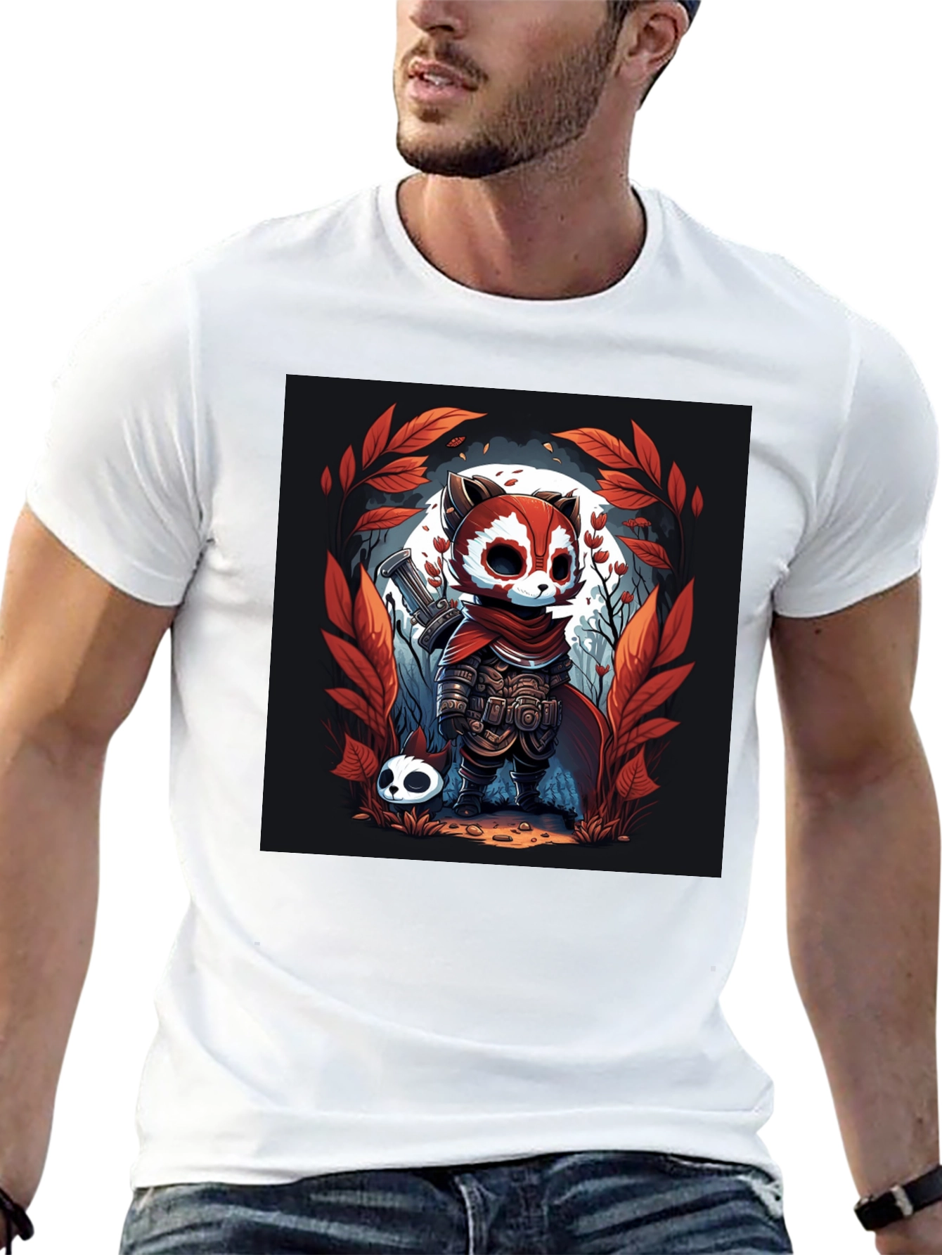 Guardian Raccoon Graphic T-Shirt