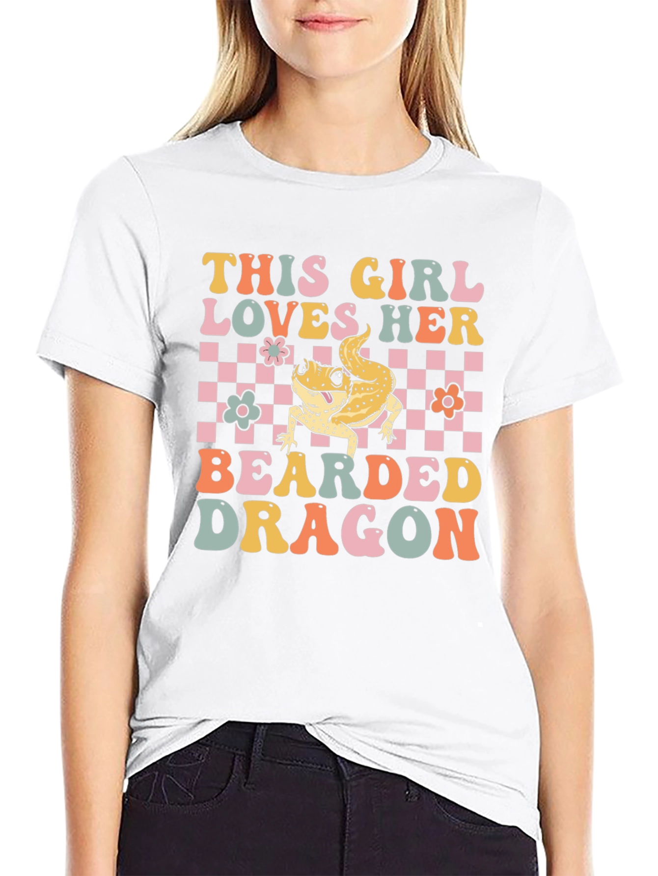 Girl Loves Bearded Dragon T-Shirt