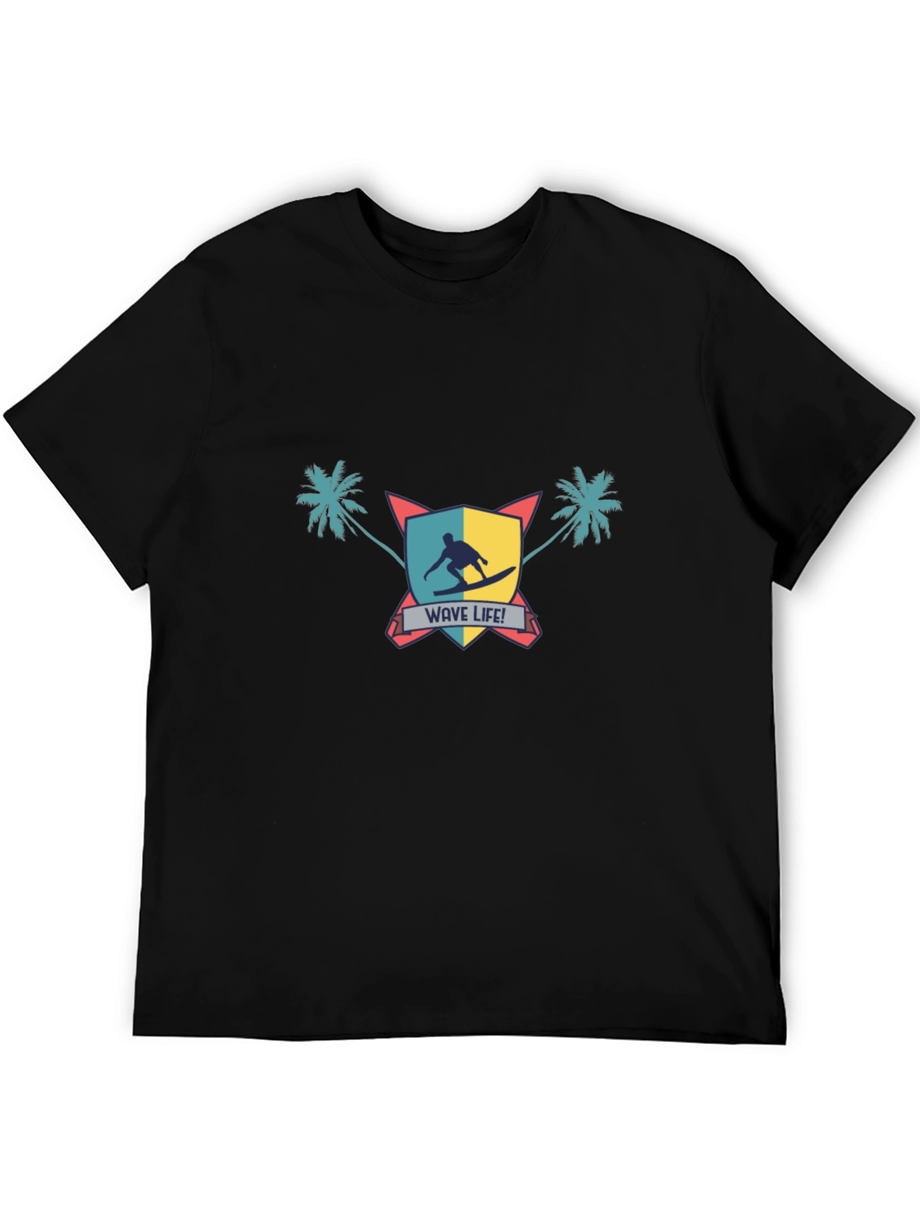 Wave Life Surfer Graphic Tee - Stylish Summer T-Shirt